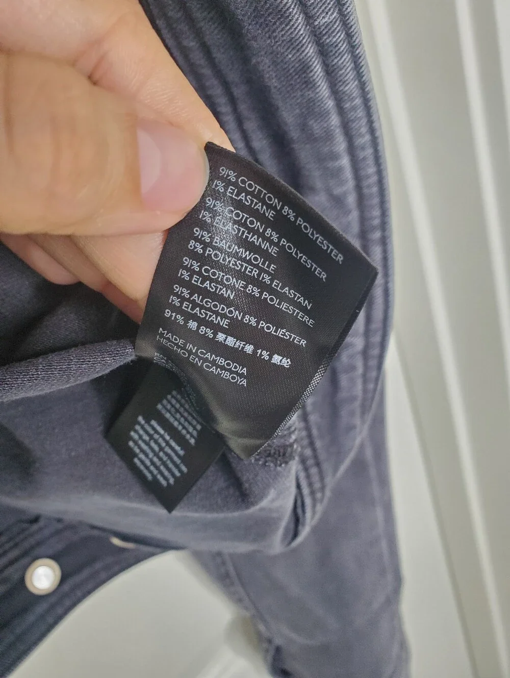 Anthropologie Pilcro And The Letterpress Black Classic Button Front Denim Jacket - Picture 9 of 9